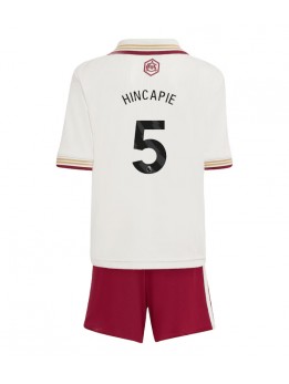 Detské Futbalové oblečenie Arsenal Piero Hincapie #5 2025-26 Krátky Rukáv - Tretina (+ trenírky)